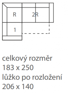 celkový rozměr 1