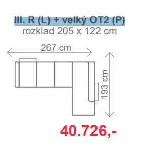 III. R (L) + velký OT2 (P)