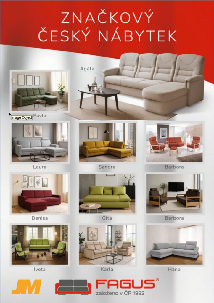 značkové sedačky, křesla a taburety