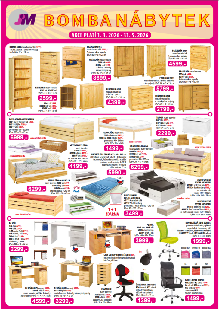 nábytek za bombastické ceny