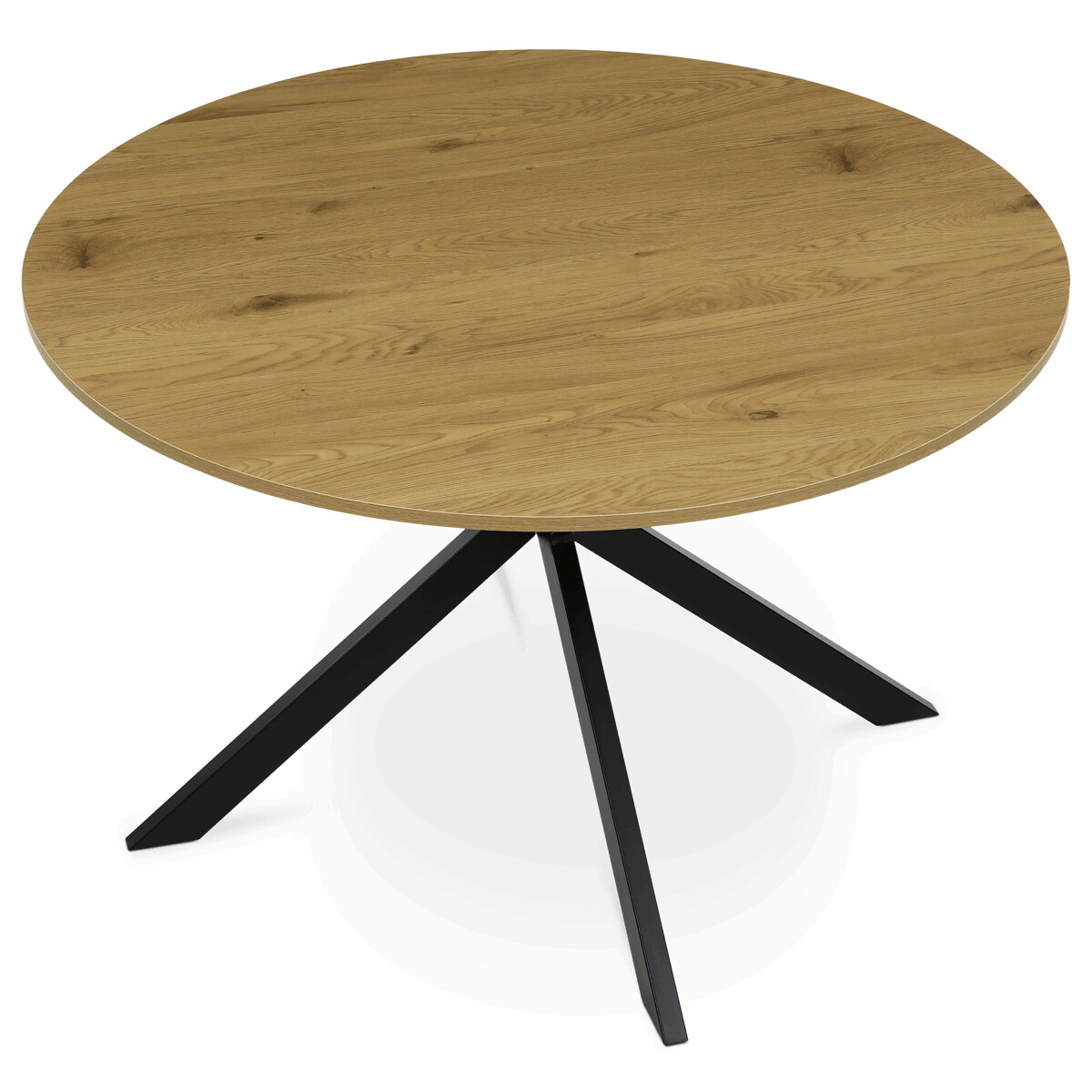 0D1569E2317BE4595B037DA974A25CE5D098972E-1-pxl Kulatý jídelní stůl 120x120cm, mdf, divoký dub, HT-F4120 OAK - Obrázek 4