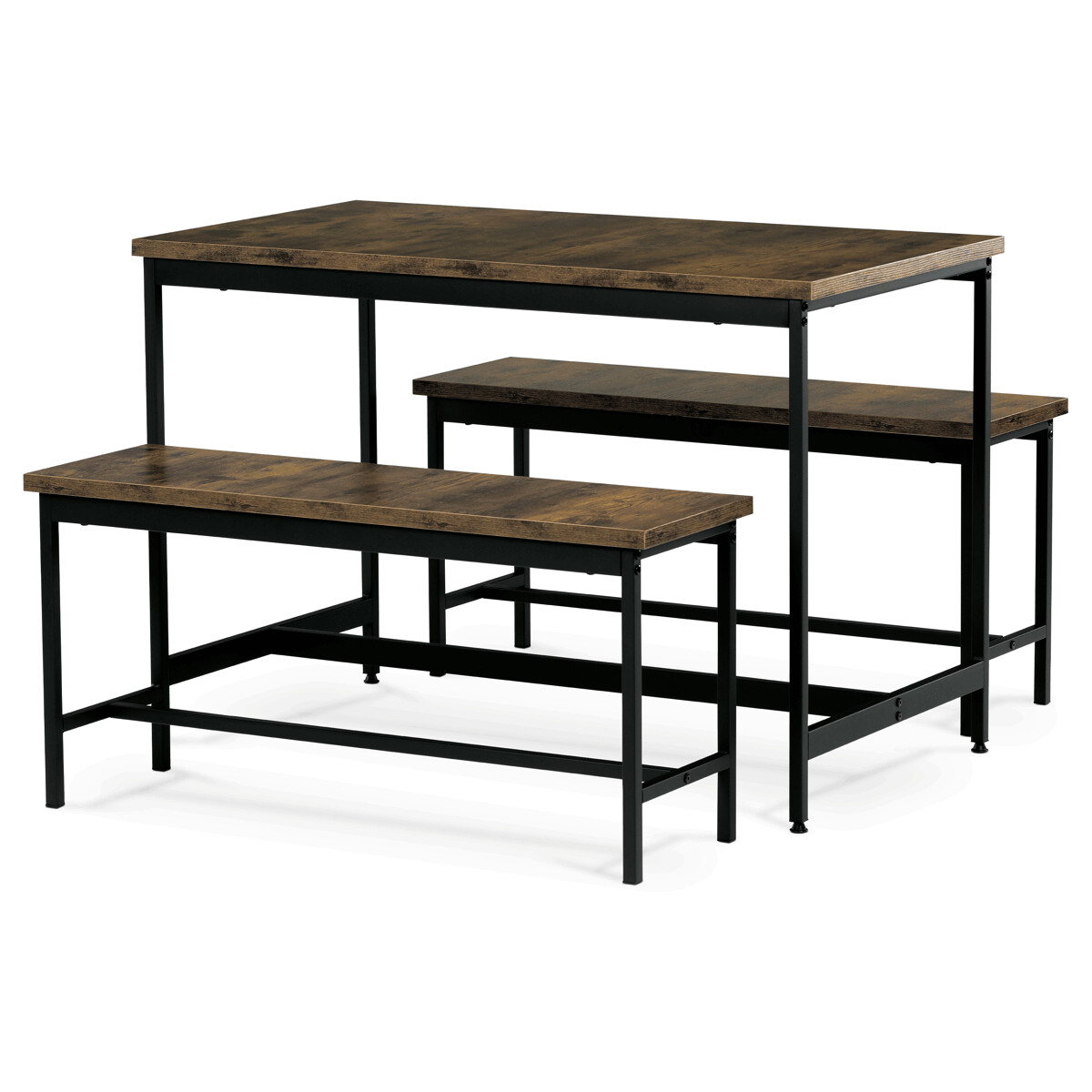 0D923330AD6754026780C2D5CF605F4040363A52-1-pxl Jídelní set s 2 lavicemi, 110x60x75cm, mdf, old wood, AUT-G1175 OLW - Obrázek 3