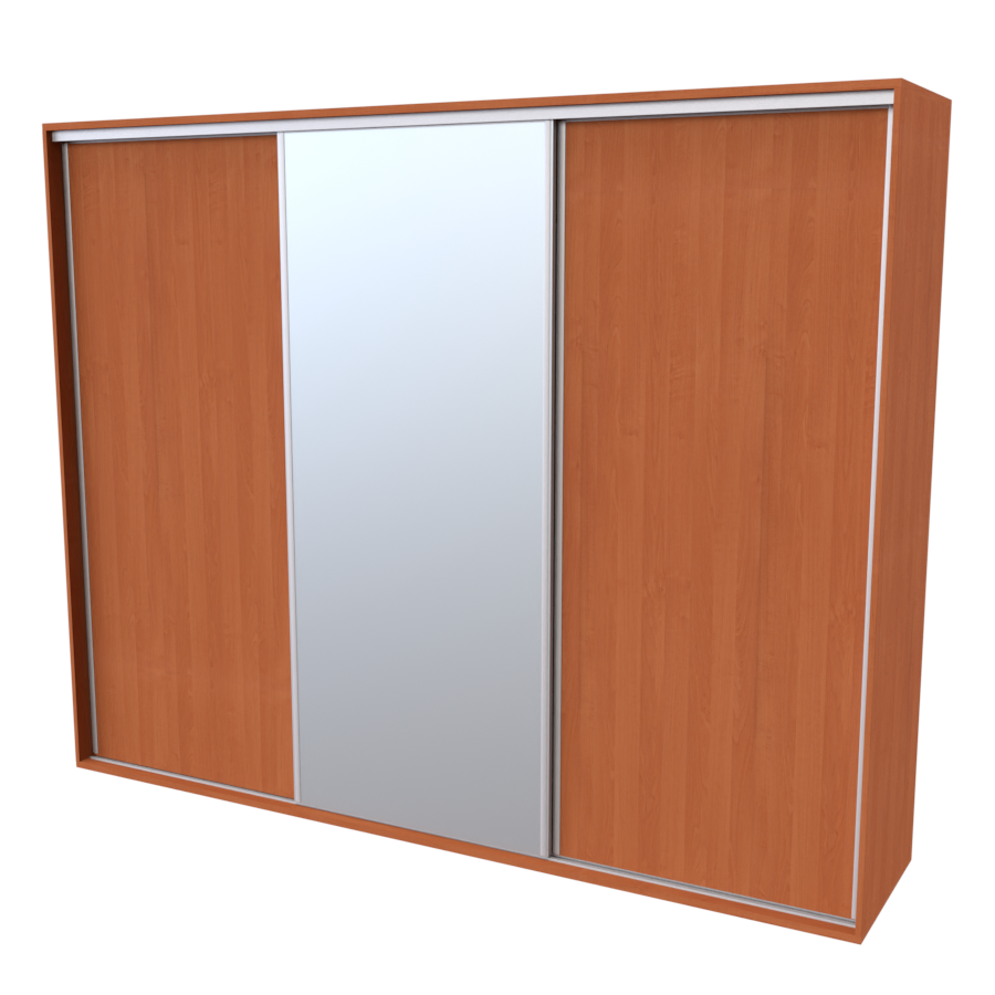flexi 3 šatní skříň 1x zrcadlo, 240/260/280/300 x 220/240cm Šířka: 300cm, výška: 240cm
