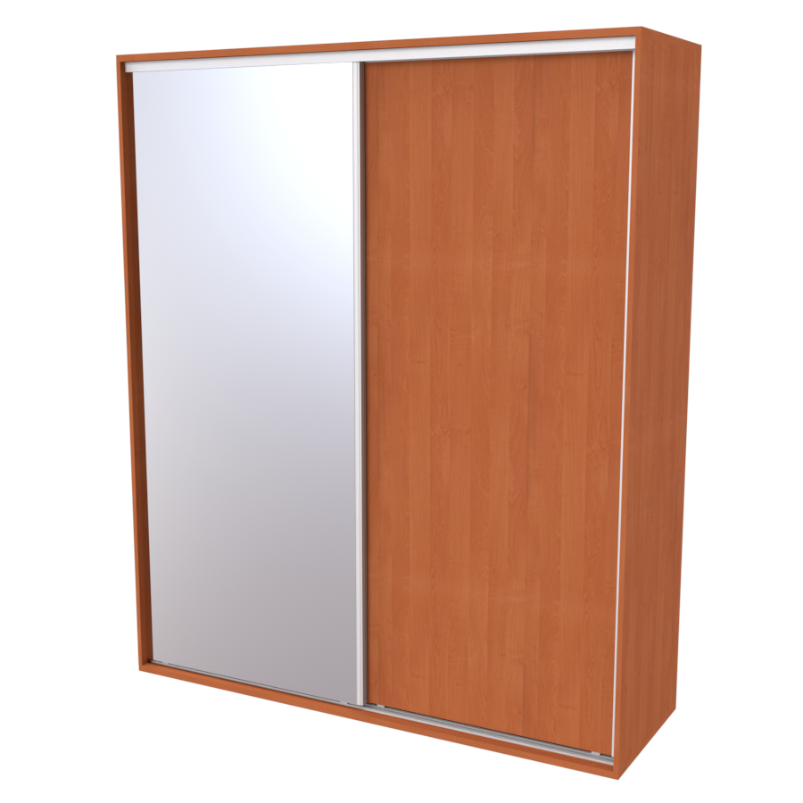 flexi 2 šatní skříň 1x zrcadlo 1x dveře plné, 180/200/220 x 220/240cm Šířka: 200cm, výška: 240cm