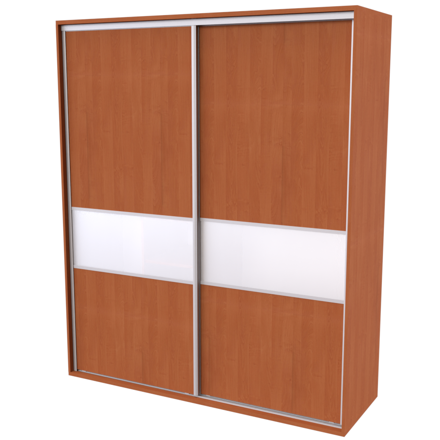 flexi 2 šatní skříň dveře dělené sklem lacobel, 180/200/220 x 220/240cm Šířka: 200cm, výška: 240cm