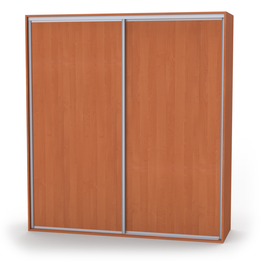 onyx dvoudveřová šatní skříň, plné dveře, 120 až 200cm x 220/240cm Šířka: 120cm, výška: 220cm