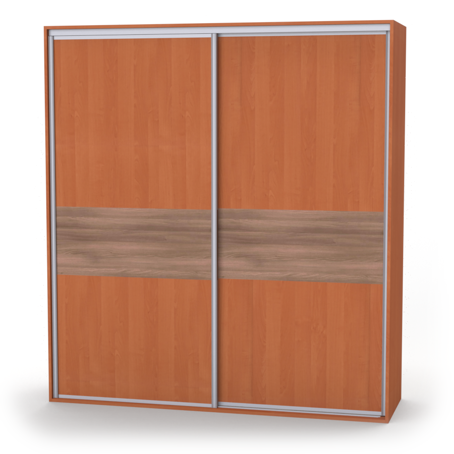 onyx 3 dvoudveřová šatní skříň, dělené dveře, 120 až 200cm x 220/240cm Šířka: 120cm, výška: 220cm