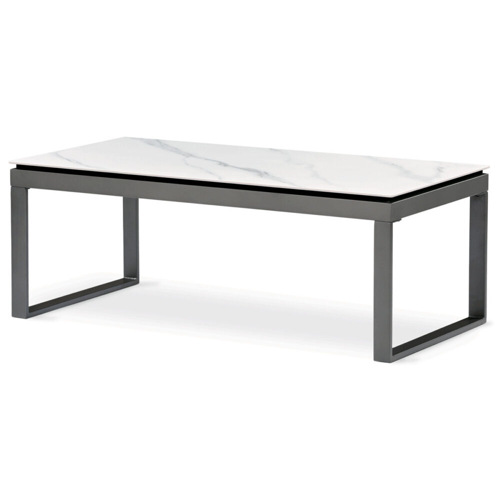 Konferenční stolek 121x61x45cm, slinutá keramika, mramor