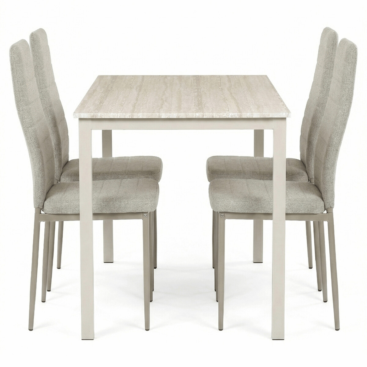 53B669132C43E57E7B244E55FC0B987C25C74A54-1-pxl Jídelní set s 4 židlemi, 110x70x75cm, mdf, travertin, ASE-1039 CRM2 - Obrázek 4