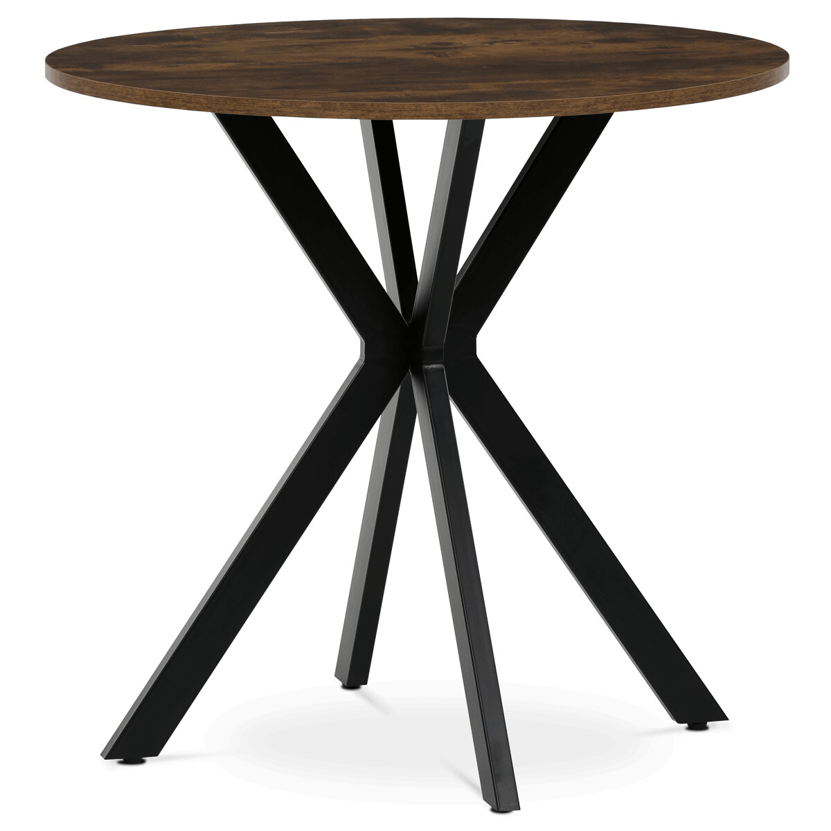 7825519B83524C97CCE1EF315471F8BE6DDF2351-1-pxl Kulatý jídelní stůl 80x80cm, mdf, old wood, HT-F4108 OLW