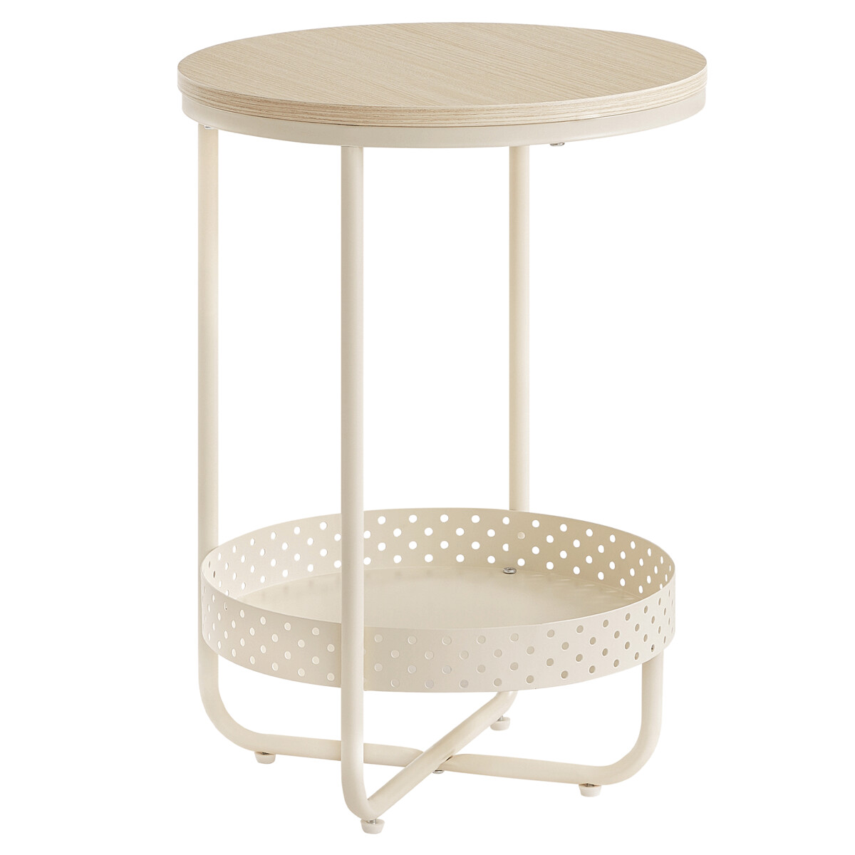 A1C8B125BCA69BBB64974016744F29653771EEB5-1-pxl Odkládací stolek 40x40x55cm, mdf, bělený dub, AKF-E1015 CRM