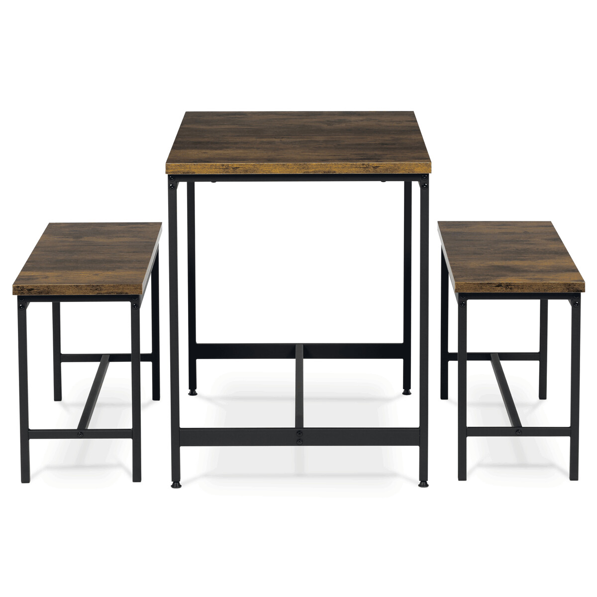 A1F797AC410965ADA43952B2269E228C090E36DC-1-pxl Jídelní set s 2 lavicemi, 110x60x75cm, mdf, old wood, AUT-G1175 OLW - Obrázek 4