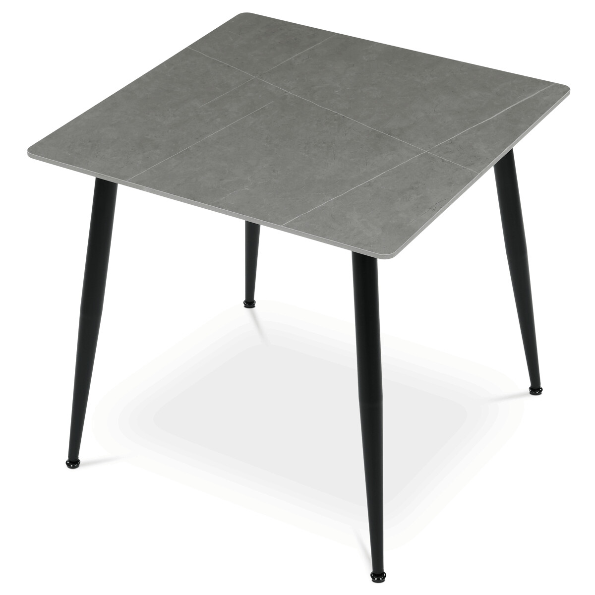 AAFD4BAD508462484428552673B81A7D27A1F621-1-pxl Jídelní stůl 80x80cm, keramika, mramor, HT-398M GREY - Obrázek 4