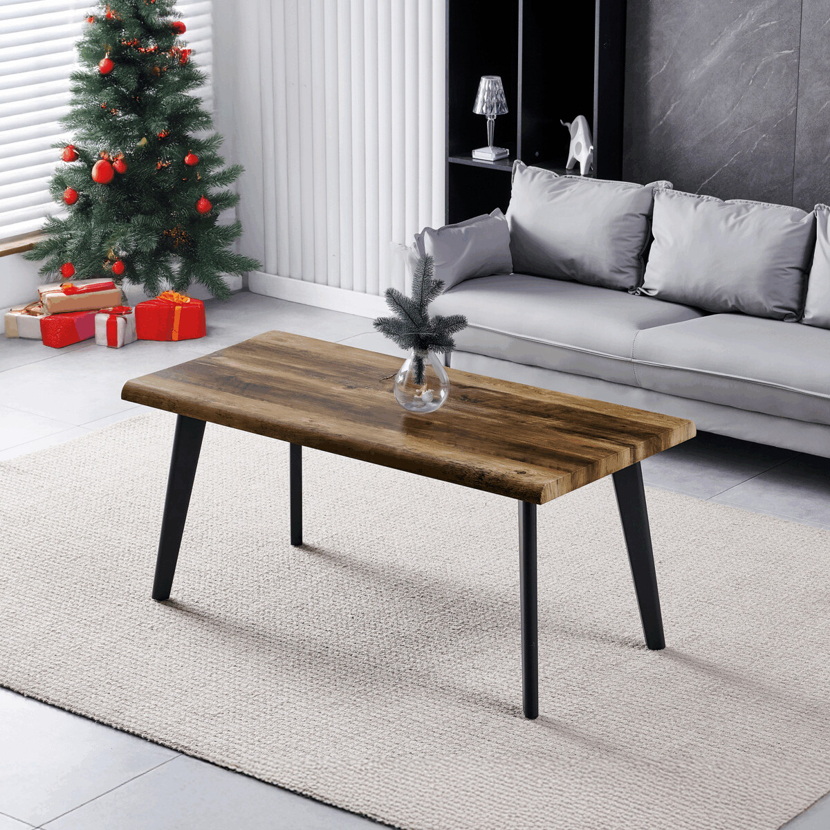 B2EE34557E2A45DBA694E07D5651CA118FA9A1A9-1-pxl Konferenční stolek 120x60x55cm, mdf, old wood, CT-F4412 OLW - Obrázek 2