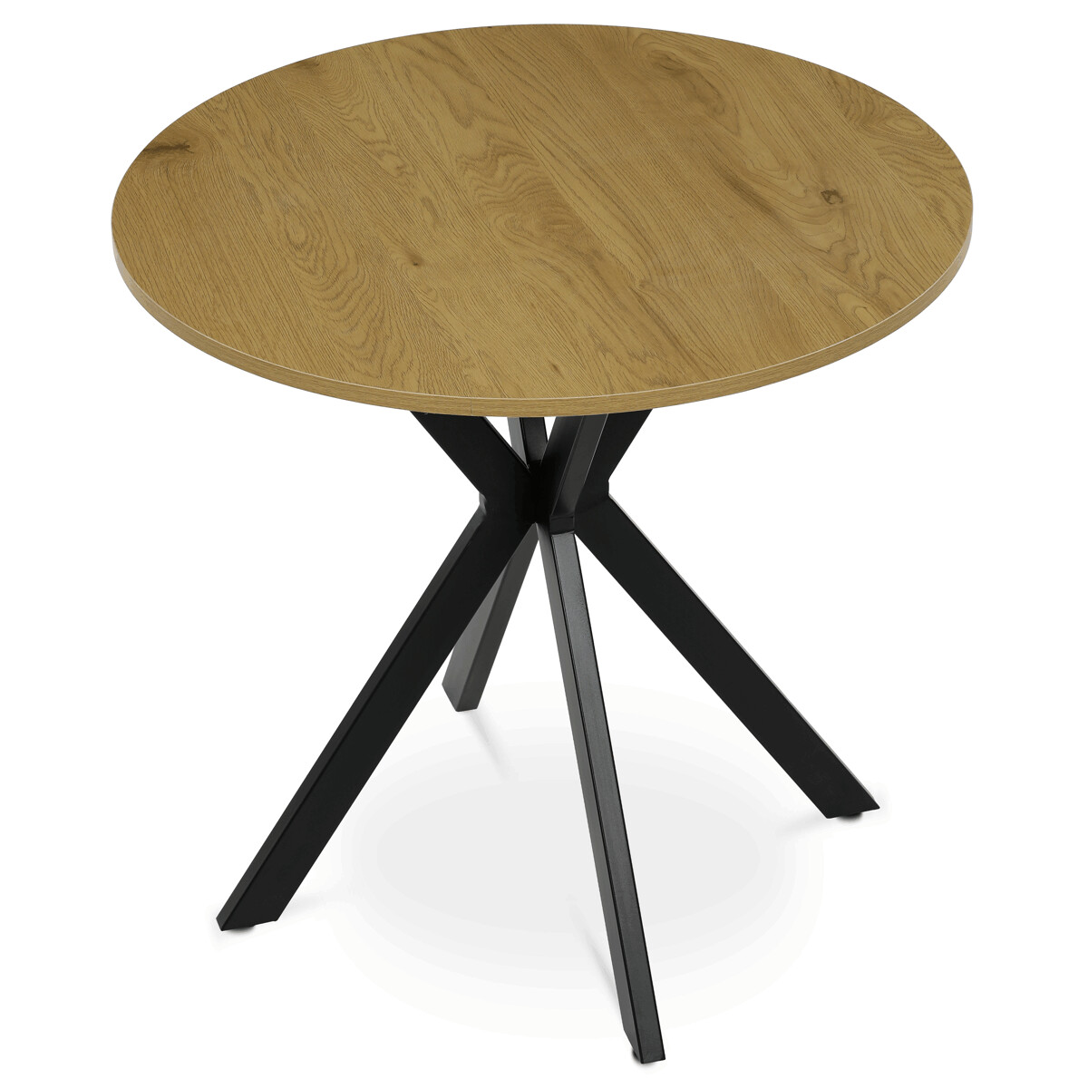 D318F7291CF273C2DC3D82E09475F7BD7DC8C365-1-pxl Kulatý jídelní stůl 80x80cm, mdf, divoký dub, HT-F4108 OAK - Obrázek 4