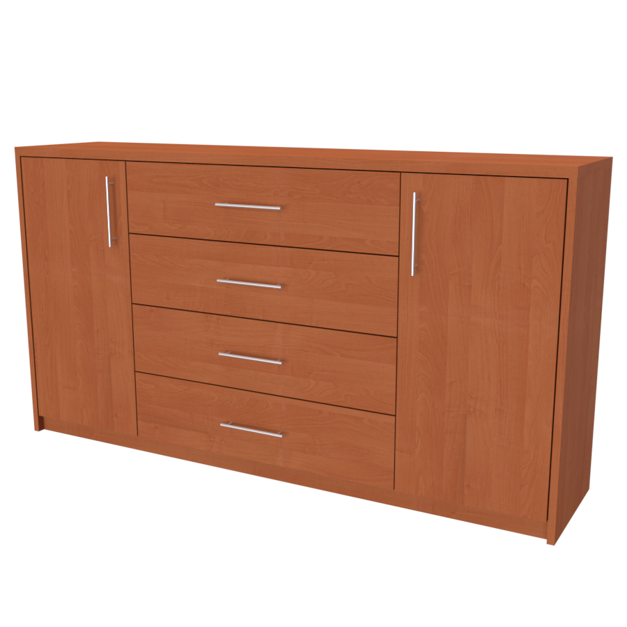 aura 3 komoda, 140 170cm × 86 × 36/43cm Šířka: 160cm, hloubka: 36cm