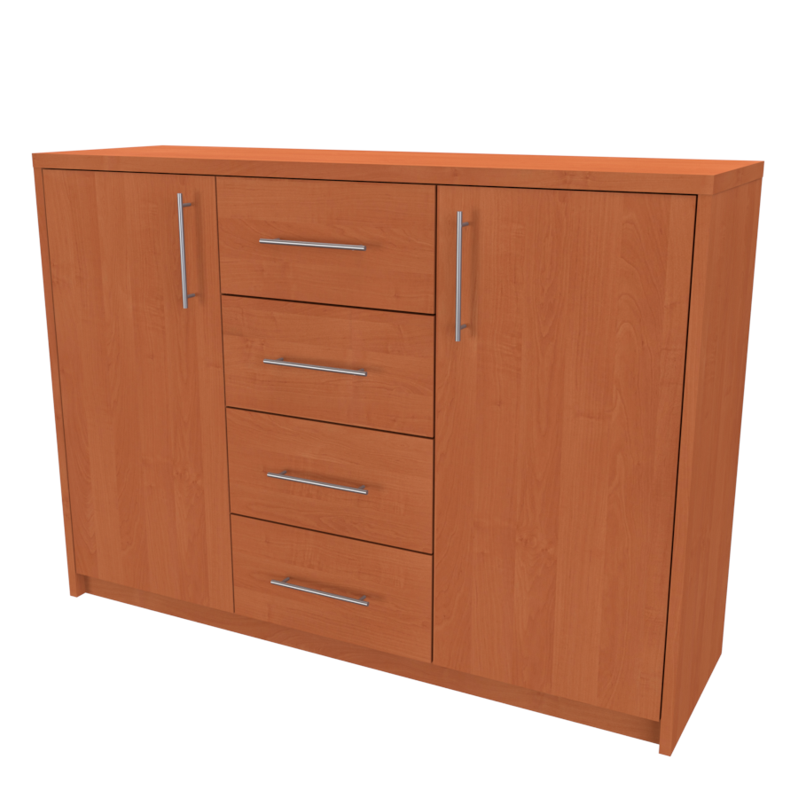 aura 2 komoda, 100 až 130cm × 86 × 36/43cm Šířka: 120cm, hloubka: 36cm