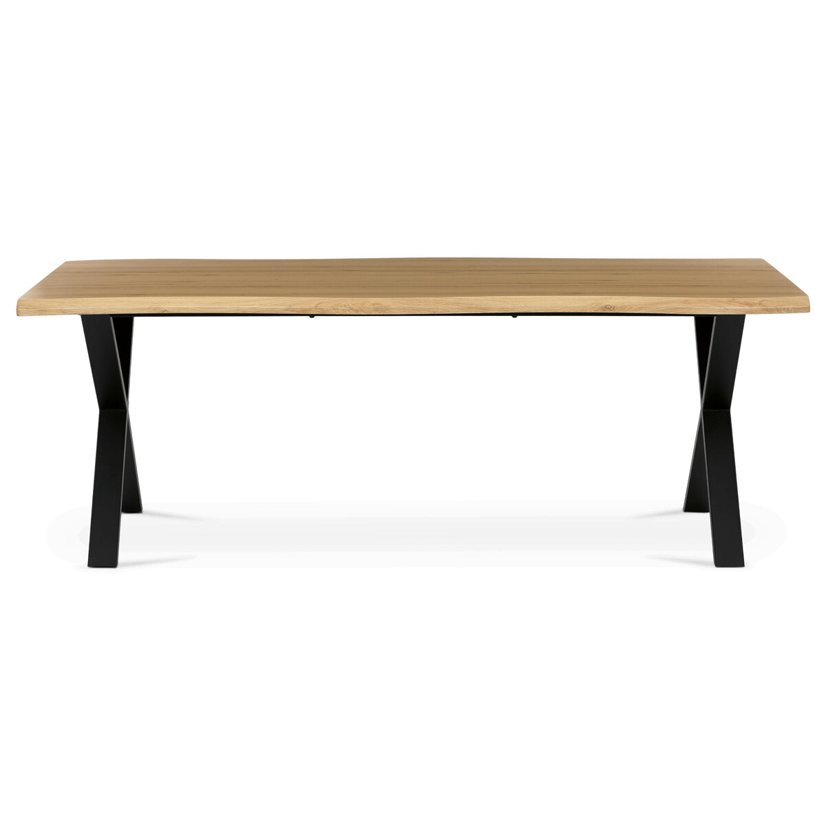 24F8B4B6BF9E456EA1C703CAC0409BC5C5C89CBA-1-pxl Jídelní stůl 210x100cm, mdf, divoký dub, HT-F4321 OAK - Obrázek 3