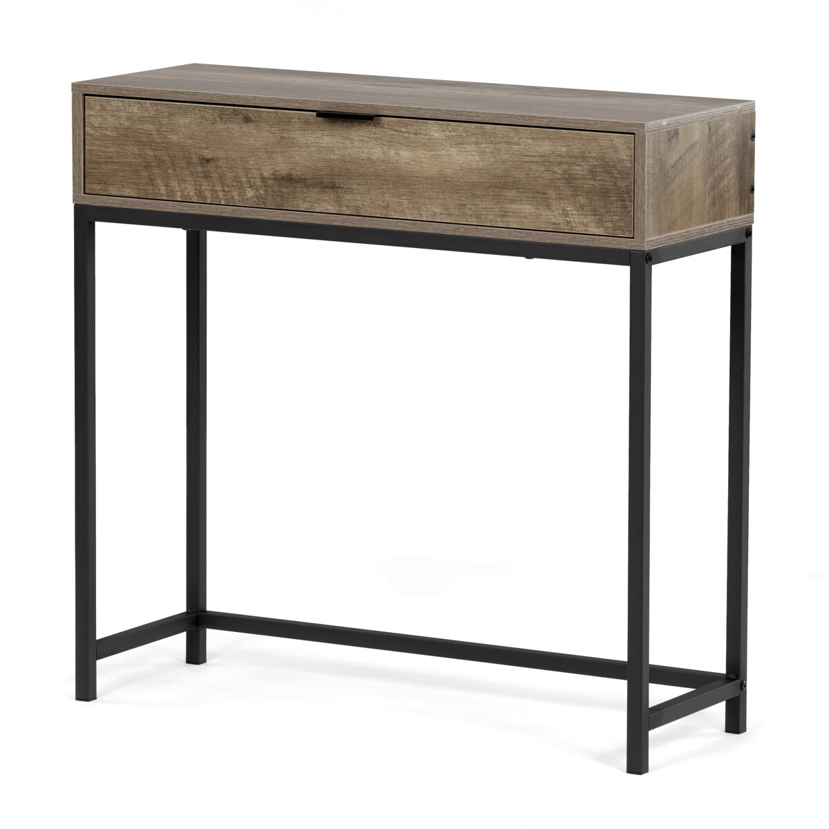 B0A2961743F0C63237D4D8D7B5DEEE1E52A74675-1-pxl Odkládací stolek 80x28x77cm, mdf, šedý dub